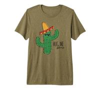 Abbracciami, per Favore, Divertente Cactus Maglietta Premium