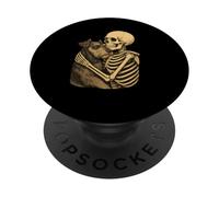 Abbracciare il cane schnauzer Halloween PopSockets PopGrip Adesivo