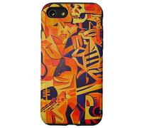 Abbracciare la morte arte geometrica colorata Custodia per iPhone SE (2020) / 7 / 8