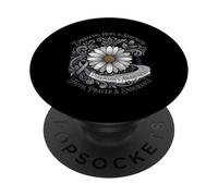 Abbracciare la speranza e la forza Nastro di consapevolezza del Parkinson PopSockets PopGrip Adesivo