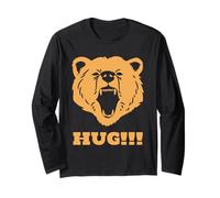 Abbraccio Amante Divertente abbracciare Grizzly Orso Maglia a Manica