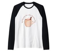 Abbraccio Come Una Tazza di Cioccolata Calda Maglia con Maniche Raglan