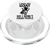 Abbraccio la mia capra lamancha così non soffoco le persone PopSockets PopGrip per MagSafe