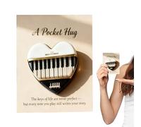 Abbraccio Musicale - Ricordo di Incoraggiamento Fatto a Mano - Ricordo Musicale Ispirazionale | per Adolescenti Adulti Collezionisti Compleanno Natale Chitarrista Violinista Pianista Batterista