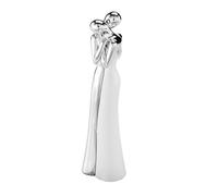 Abbraccio Statuetta In Resina argento e bianco bicolor abbraccio Medio h 21 cm argento