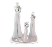 Abbraccio Statuetta In Resina e bicolor abbraccio Piccola h 14,5 cm argento