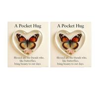 Abbraccio tascabile a tema farfalla con biglietto di incoraggiamento gesti infelici nei giorni festivi regalo farfalla