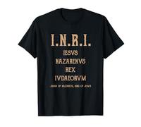 Abbreviazione I.N.R.I. Iesus Nazarenus Rex Iudaeorum INRI Maglietta