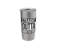 ABBREVIAZIONI STRAIGHT OUTTA Bicchiere termico in acciaio inox doppia parete