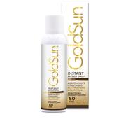 Abbronzatura istantanea con oro attivo in spray da 150 ml. Abbronzatura spray istantanea e intensa come in vacanza. Abbronzatura in 30 secondi. Oro colloidale attivo a 60 ppm.