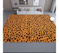Abbronzatura Tappeto Morbido Camera da Letto 120 x 170 cm - Runner Lavabile Corridoio Antiscivolo con Stampa Astratto Elegante Bello Stampa Leopardata, per Bagno Cucina WC Balcone