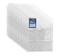 Abbto 2 Pcs Custodie per Cartelle | 50 Protezioni per Pagine da Tasca, Custodie per Cartelle da Baseball - Pagine da Baseball per Raccoglitore ad anelli, Fogli di Carte Standard