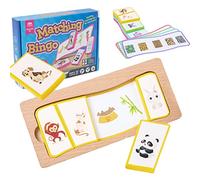 Abbto 2 Pcs Flash Card per Gioco | Gioco di Bingo a Gioco | Carta di Gioco di Associazione di Articoli di Gioco da Tavolo di Apprendimento precoce per bambini per Cercare lo stesso
