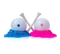 Abbto 2 Pcs Golf di rivelazione di genere | Set di palline da golf esplosive - Bambino o ragazza Baby Revealing Party Supplies Palline da golf in polvere esplosiva
