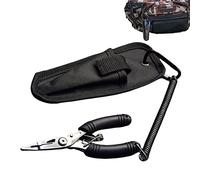 Abbto 2 Pcs Pinze da pesca per gli uomini | Set di attrezzi da pesca resistenti all'usura Pinze da pesca con ganasce assistite a molla | Taglierine per la linea di pesca strumento