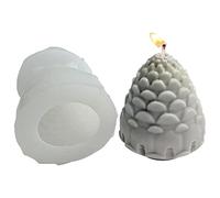 Abbto 2 Pcs Stampo in Silicone 3D Cono di Pino - Stampo in Silicone di Grado Alimentare a Cono di Pino 3D,DIY Party Supplies Fondant Dessert Stampo