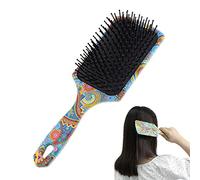 Abbto 2 spazzole per capelli da donna, con stampa colorata, mini spazzola districante con setole ultra morbide che scivolano facilmente grazie ai grovigli