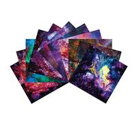 Abbto Blocco di Carta Cielo Stellato - 12 fogli/24 Fogli di Carta Album di Tagli di un Viso, Forniture di Album per Fare Carte Album di Ritaglio - Carta di cartone colorata