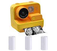 Abbto Giocattoli per Fotocamera per Bambini,Fotocamera Digitale istantanea Ricaricabile con Carta di Stampa, Schermo IPS da 2,0 Pollici, videocamera 1080P | Videocamera per Bambini Zero Ink