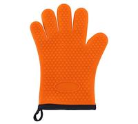 Abbto Guanto da forno in silicone per affumicatore | 1 guanto in silicone resistente al calore, guanto da barbecue da cucina con strato interno in cotone per maneggiare alimenti caldi