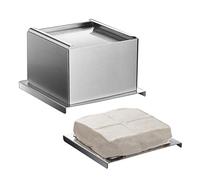 Abbto Stampo di Tofu - Stampo per Tofu in Acciaio Inox 304 per Food Grade per Tofu fatti in casa - Gadget da Cucina per Formaggio per Amanti Vegani, Regalo per Mamma, facile