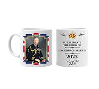 Abbto Tazza d'arte di Re Carlo III d'Inghilterra,2022 Sua Maestà Il Re Carlo III McMug | Tazza da collezione King Charles per congratularsi con la nuova tazza King Carlo III