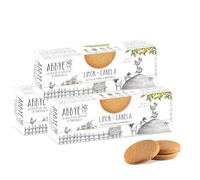 ABBYE | Biscotto al burro con limone e cannella - Confezione 3 x 140 g