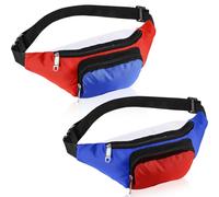 Abbylike Confezione da 2 marsupi per il 4 luglio patriottico, bianco, blu, rosso, regolabile, accessori per abbigliamento per donne e uomini, festa dell'indipendenza americana, festa nazionale