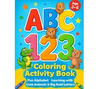 ABC 123 Coloring: Activity Book