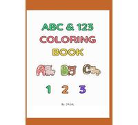 ABC & 123 Kids Coloring Book: Color letter and numbers