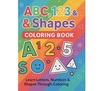 ABC 123 Shapes Coloring Book
