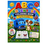 ABC Adventure Coloring Book: Learn, Trace and Color with Tommy & Max