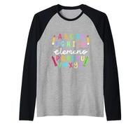 ABC Alphabet Elemeno Buon primo giorno di scuola Insegnanti Bambini Maglia con Maniche Raglan