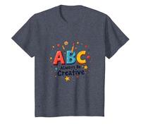ABC Always Be Creative: Ispirazione per l'apprendimento giocoso Maglietta, Bambini, Pervinca, 8 Anni