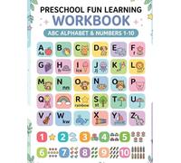 ABC and 123 Learning Book for Kids: Alphabet, Number Tracing, Counting and Fun Activities for Ages 3-8