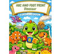 ABC AND FOOT PRINT Dinosaur Coloring Book