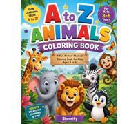 ABC Animal Coloring Book for Kids: Learn Letters A to Z with Big, Easy & Cute Single-Sided Pages - Perfect Preschool Activity Book for Toddlers, Boys, and Girls Ages 3-6