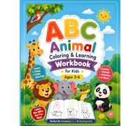 ABC Animal Coloring & Learning Workbook for Kids Ages 3-6