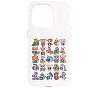ABC Animals - Alfabeto Educativo Ritorno a scuola Custodia per iPhone 15 Pro