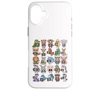 ABC Animals - Alfabeto Educativo Ritorno a scuola Custodia per iPhone 16 Plus