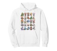 ABC Animals - Alfabeto Educativo Ritorno a Scuola Felpa con Cappuccio