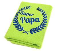 Abc Casa Limes Asciugamano Super Papa per il miglior papà per compleanno, festa del papà, San Valentino, anniversario, regalo di compleanno