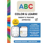 ABC Color & Learn !: Phonics and Coloring Activities for Preschoolers !