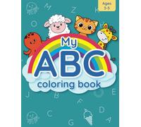 ABC Coloring Book for Kids Ages 3-5: Jumbo Alphabet, Simple Drawings to Color, Fun and Educational, Help Learn the Alphabet