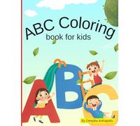 ABC Coloring Book for Kids Ages 3-8: Fun Alphabet Coloring Pages for Early Learning, Letters A to Z, Simple Illustrations for Toddlers and Preschoolers