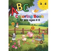 ABC Coloring Book for Kids Ages 4-8: Learn Letters, Words & Early Reading Skills | Uppercase & Lowercase Coloring | Easy & Detailed Pages with Fun Animal Designs