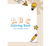 ABC Coloring book with traceable words