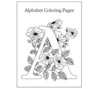 ABC Flower Coloring Book