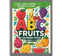 ABC fruits colouring book