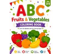 ABC Fruits & Vegetables Coloring Book